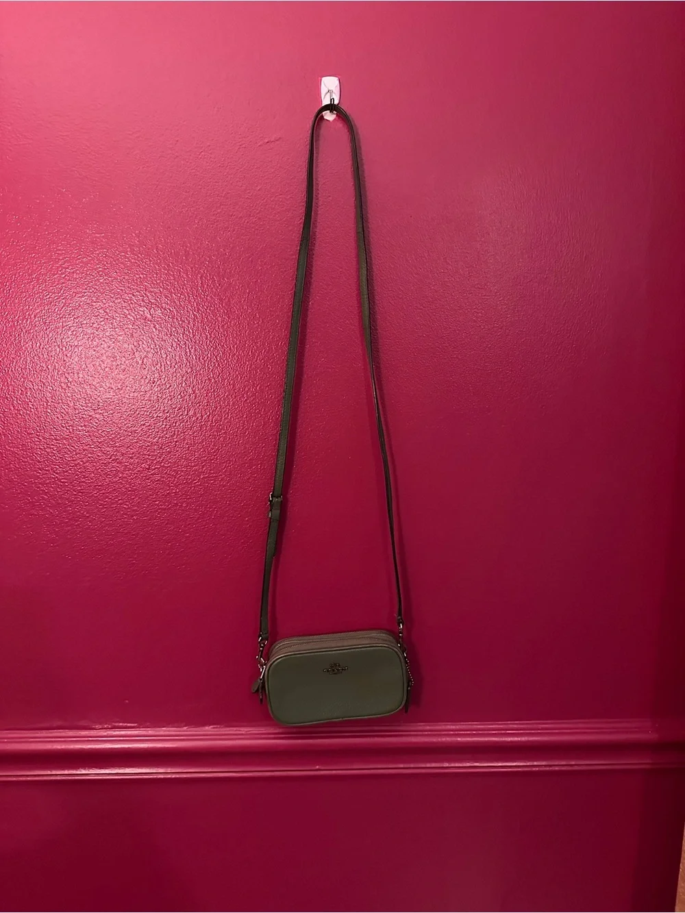 Coach Olive mini leather crossbody bag